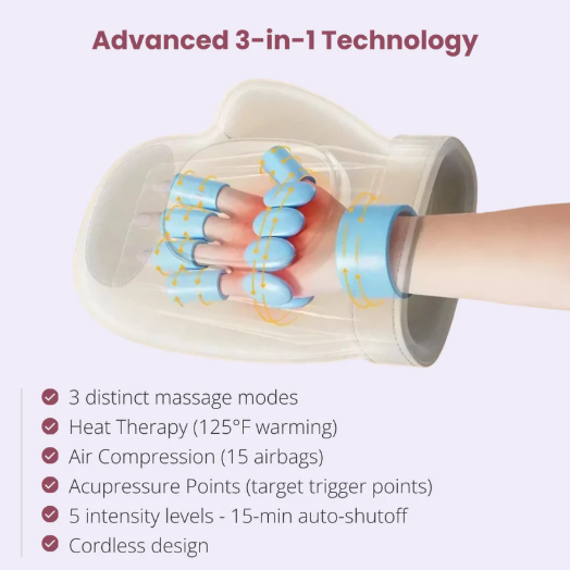The Original Nuvra™ 3-in-1 Hand Massager by Nuralisk